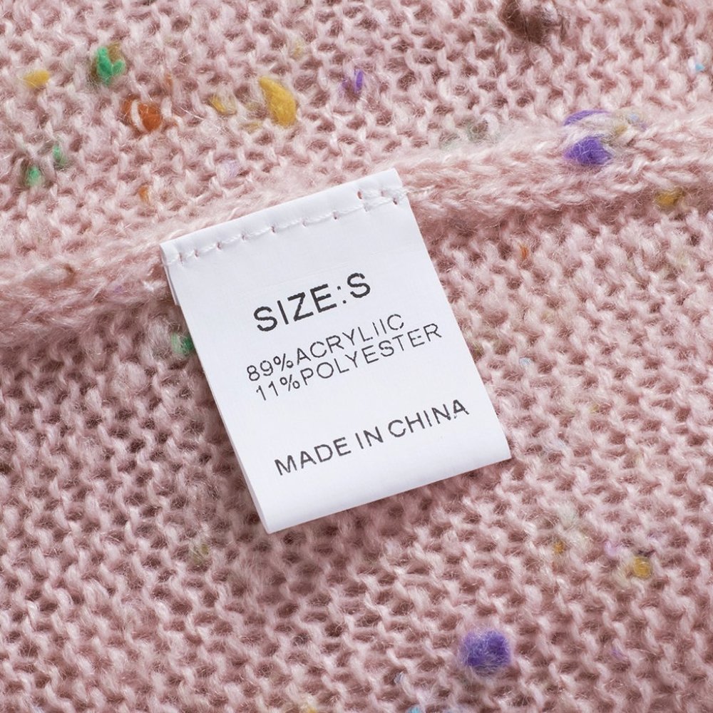 Pink Pilling Detail Patterned Sleeve Sweater - Picture 14 of 16